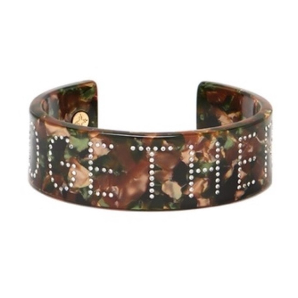 Chanel Brown Cuff Bracelet